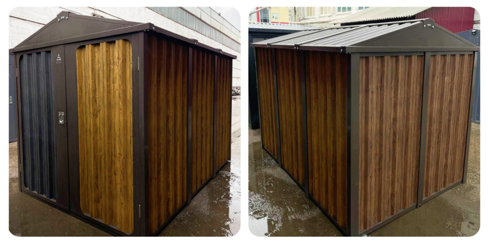 Гараж SKOGGY в расцветке "под дерево"