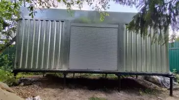 Хозблок для хозяйственных вещей в цинковом цвете в с. Молоди, м.о. Чехов, МО