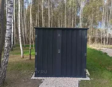 Гараж для квадроцикла в графитовом цвете в дер. Темьянь, Заокский р-н, Тульская область