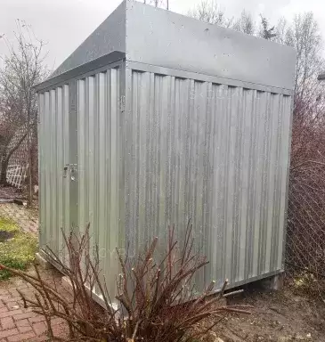 Хозблок для хозяйственных вещей в цинковом цвете в СНТ Южное, Чеховский мун.окр. МО