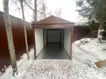 Хозблок для строительной техники в шоколадном цвете в с. Федоскино, г. Мытищи, МО