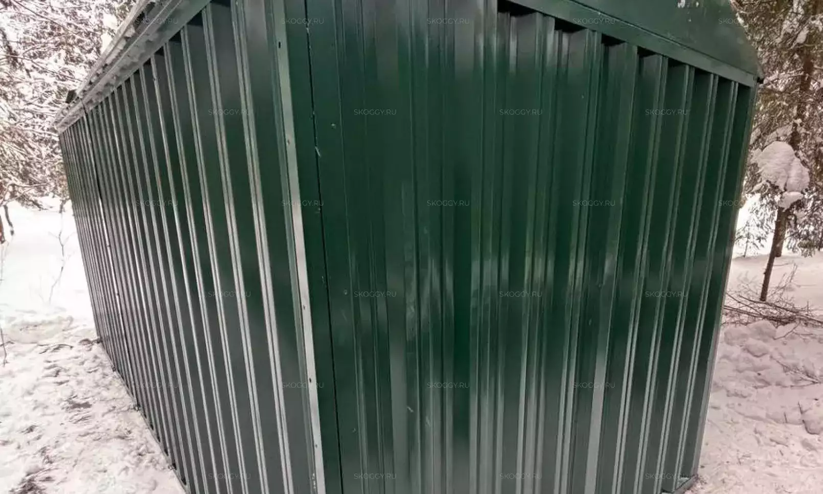 Хозблок в зеленом цвете в дер. Сбоево, Дмитровский г.о, МО